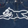 Running dog denim shorts Running dog denim shorts