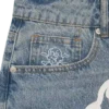 Running dog denim shorts