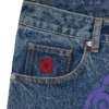 Running dog denim shorts Running dog denim shorts
