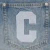 Running dog denim shorts
