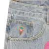 Running dog double scoop denim pant Running dog double scoop denim pant
