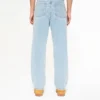 Running dog double scoop denim pant