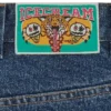 Running dog double scoop denim pant