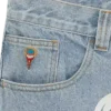 Running dog double scoop denim pant