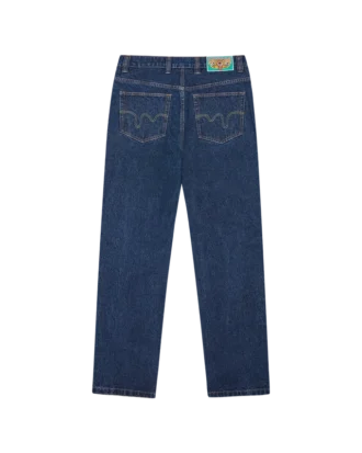 Running dog double scoop denim pants