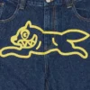 Running dog double scoop denim pants Running dog double scoop denim pants