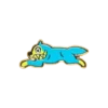 Running dog enamel pin
