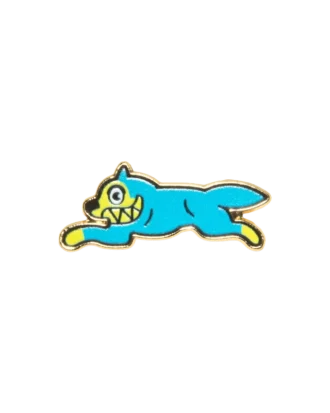 Running dog enamel pin