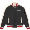 Running dog satin bomber jacket Running dog satin bomber jacket