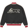 Running dog satin bomber jacket Running dog satin bomber jacket