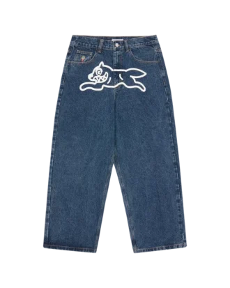 Running dog triple scoop denim pant