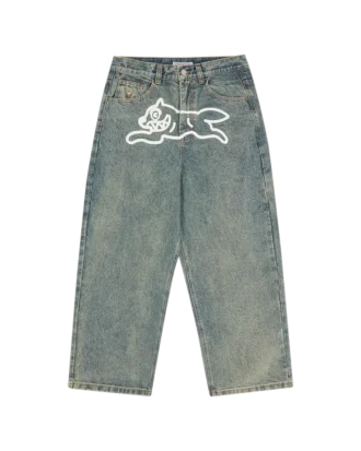 Running dog triple scoop denim pant