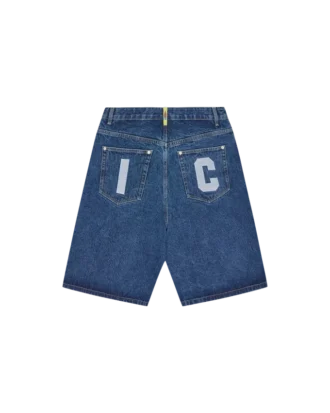 Running dog triple scoop denim shorts