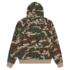 Running dog woodland camo zip through hood