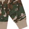 Running dog woodland camo zip through hood