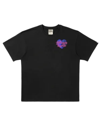 Script heart tee