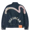 Seagull print & emb. denim jacket Seagull print & emb. denim jacket