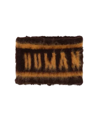 Shaggy knit logo band