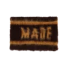 Shaggy knit logo band