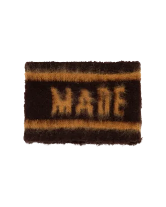Shaggy knit logo band