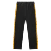 Small arch logo taped velour track pants