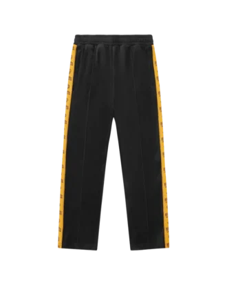 Small arch logo taped velour track pants