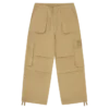 Straight logo parachute pants