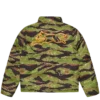 Tiger stripe puffer jacket