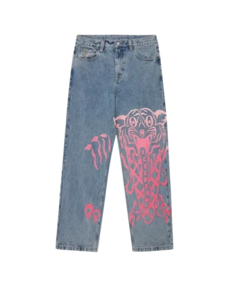 Tiger triple scoop denim pants