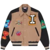 Trick shot collared varsity jacket Trick shot collared varsity jacket