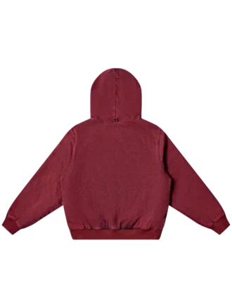 Washed zip hoodie