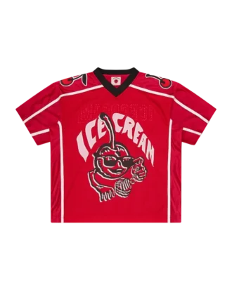 Womens cherry football jersey