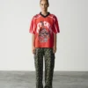 Womens cherry football jersey Womens cherry football jersey