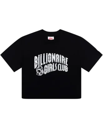 Womens classic curve logo cropped tee