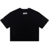Womens classic curve logo cropped tee