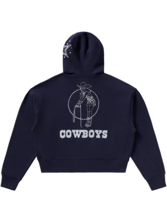 Womens dallas cowboys cropped hoodie