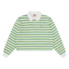 Womens popsicle striped cropped rugby shirt Womens popsicle striped cropped rugby shirt