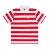 Womens popsicle striped polo shirt