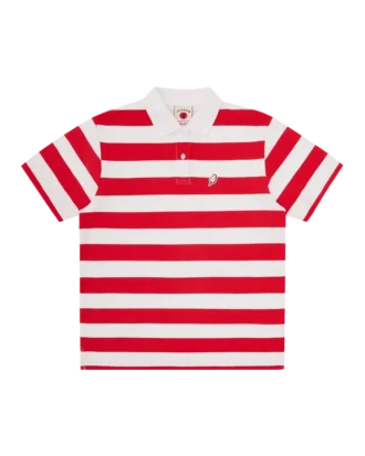 Womens popsicle striped polo shirt