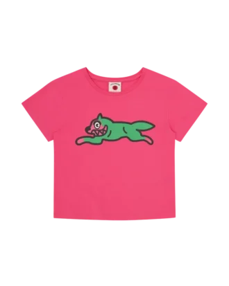 Womens running dog baby tee