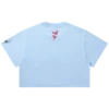Womens script heart cropped tee